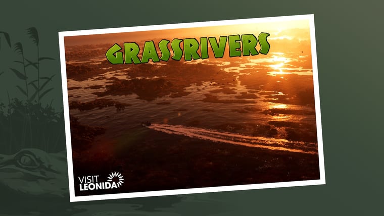 Official Visit Leonida postcard artwork for Grassrivers