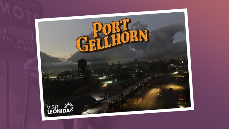 Official Visit Leonida postcard artwork for Port Gellhorn